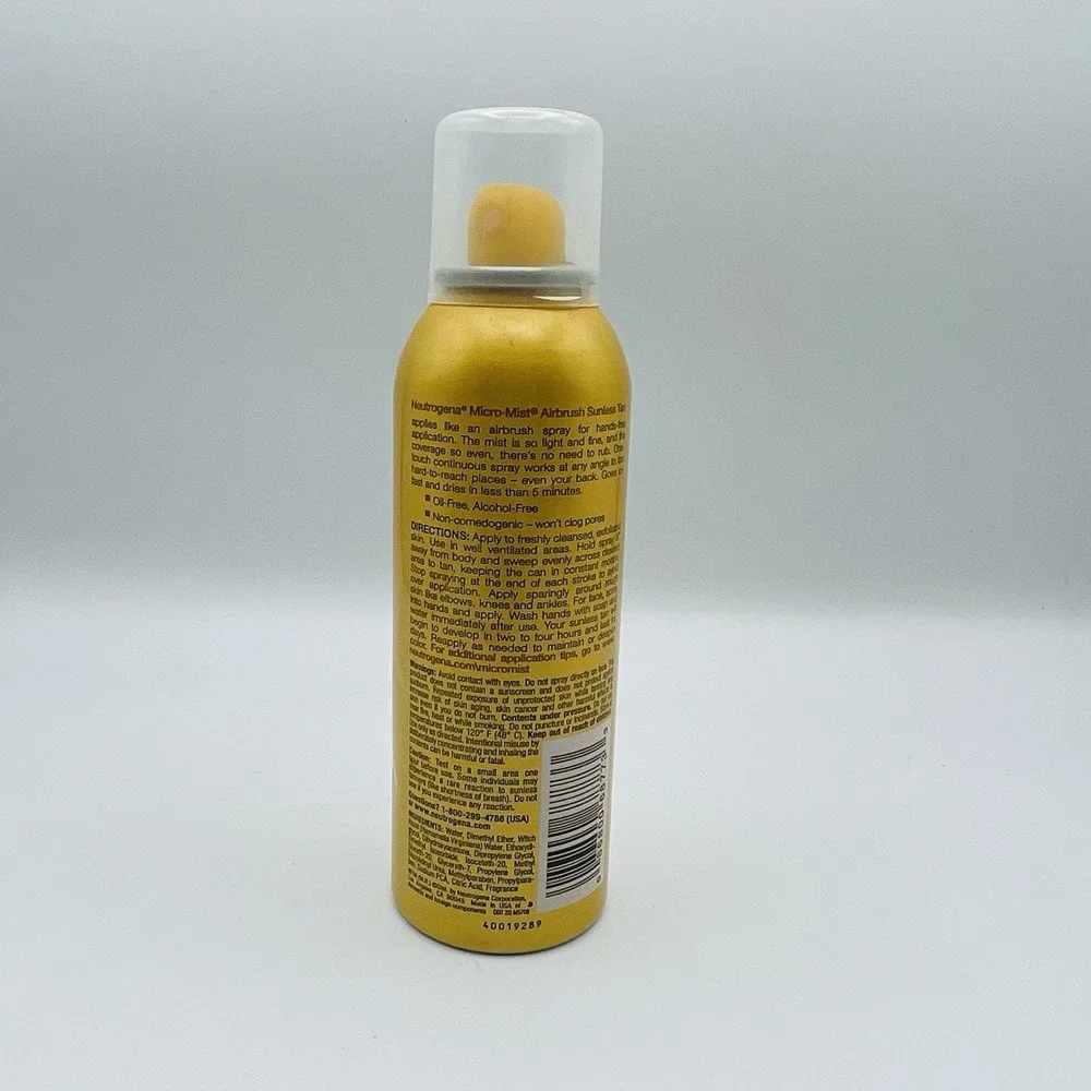 New NEUTROGENA MICROMIST AIRBRUSH SUNLESS SPRAY #3 DEEP INTENSITY 5.3OZ